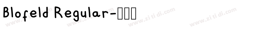 Blofeld Regular字体转换